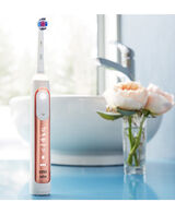 Genius 9000 Electric Toothbrush with 3 Replacement Heads & Smart Travel Case, Rose Gold